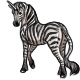 Delyth the Zebra Unicorn