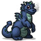smokey the Blue Baby Dragon