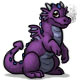 Fluffy the Purple Baby Dragon