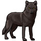 Spike the Confident Black Wolf
