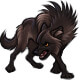 Fierce Dark Wolf